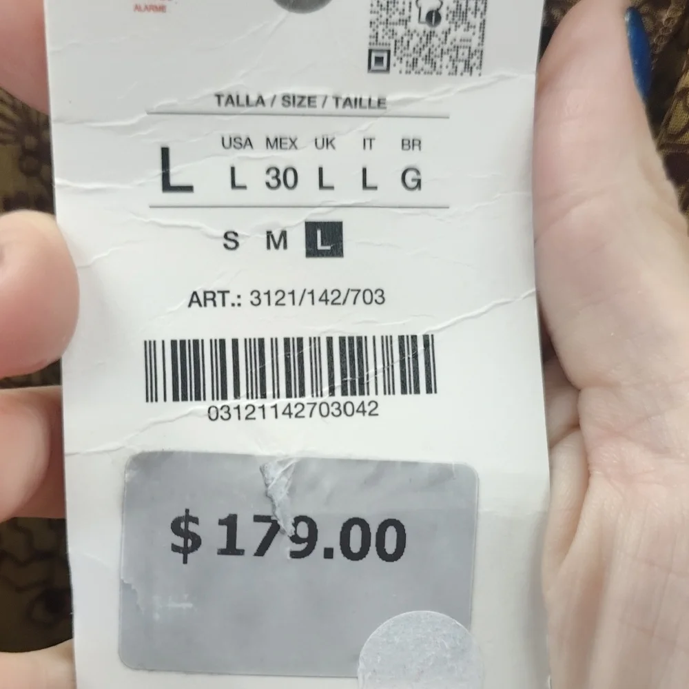 Boho Paisley Long Sleeve Maxi Dress - Mustard/Brown - Picture 11 of 12